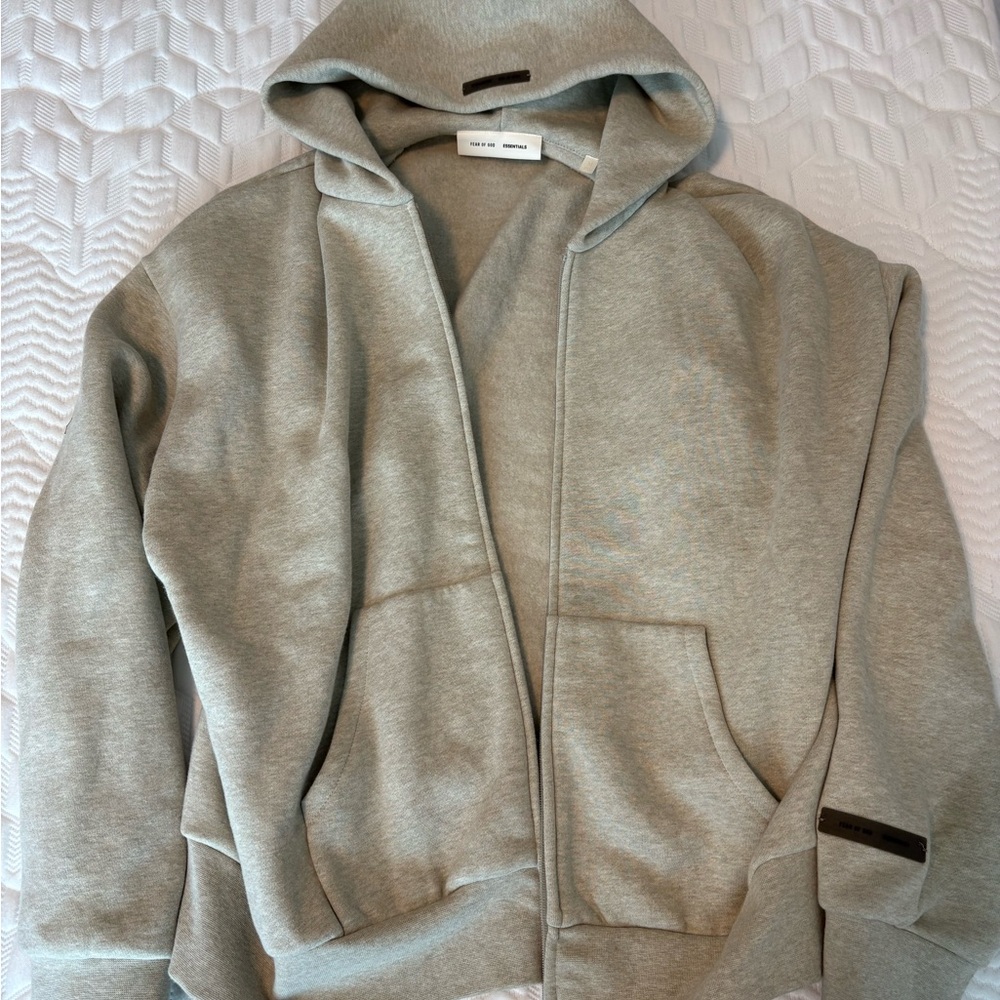 Fear of God Essentials Light Gray Sweatshirt